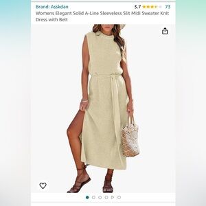 Knit Summer Dress with tie